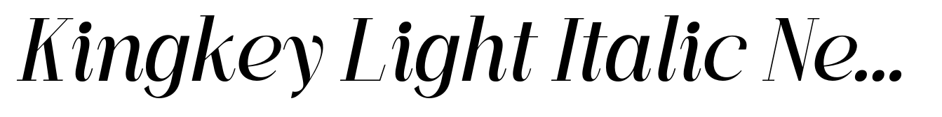 Kingkey Light Italic Neue